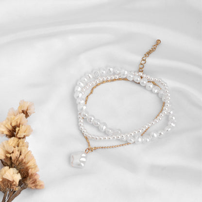 Blight Pearl Layered Anklet