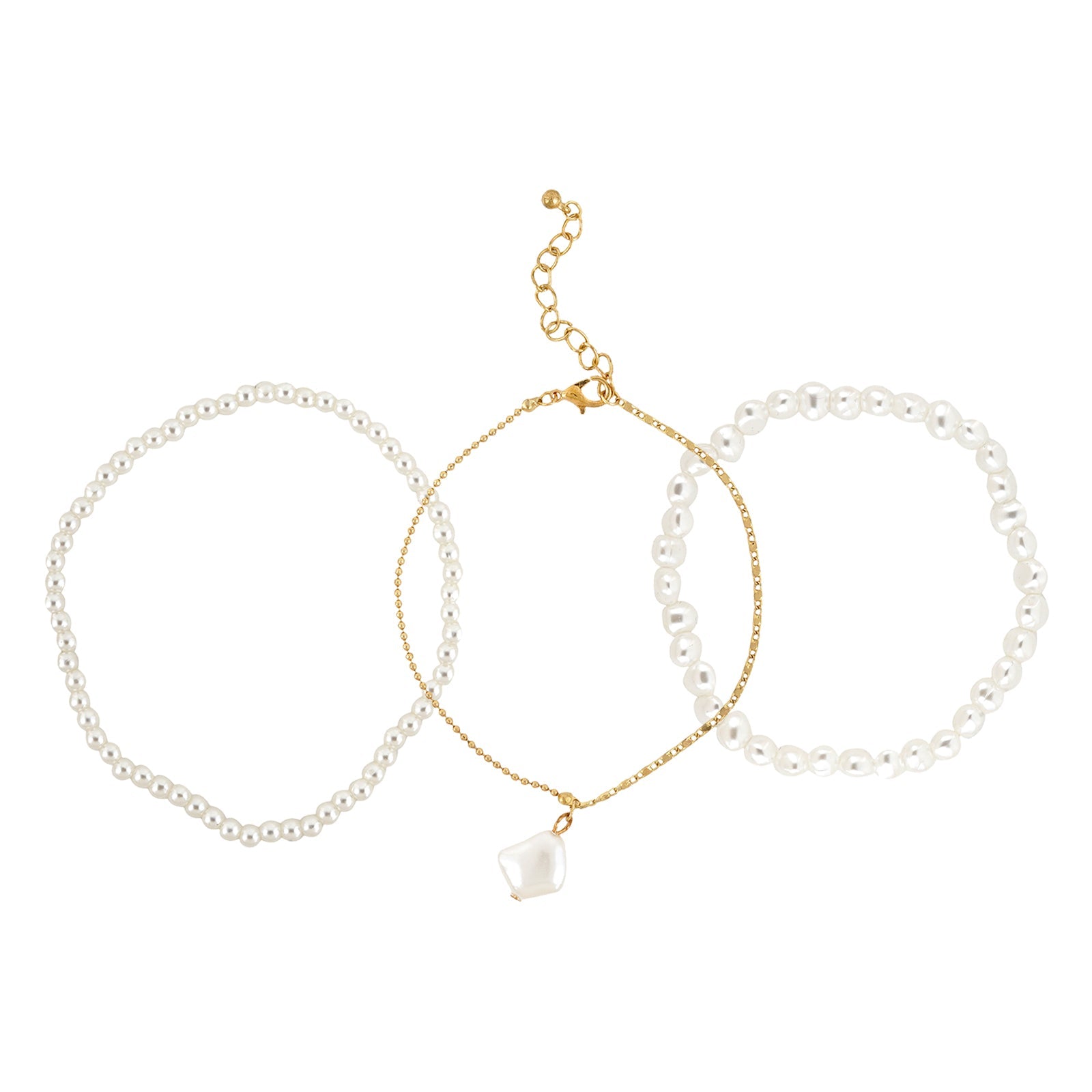 Blight Pearl Layered Anklet
