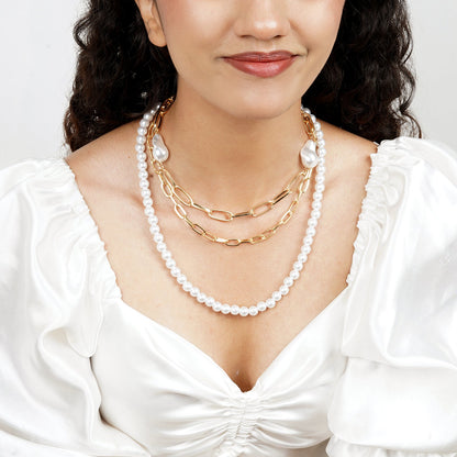 Triple Tallula Gold Layered Necklace
