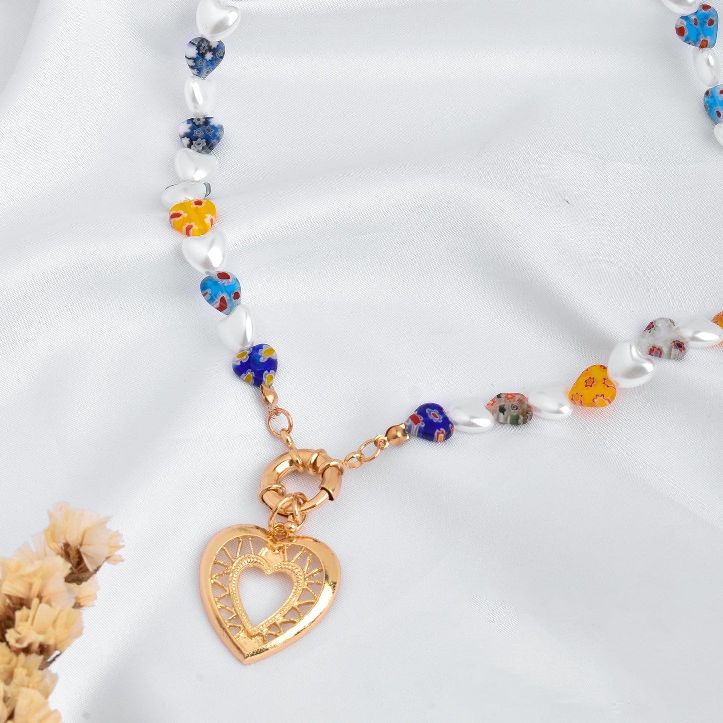 Elfie Heart Bead Necklace