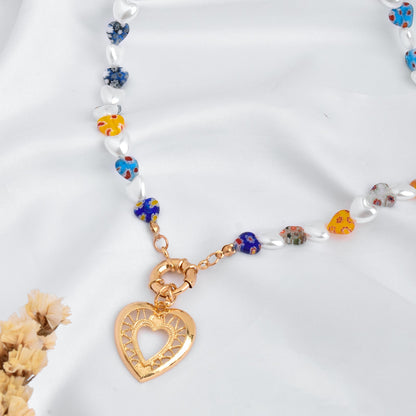 Elfie Heart Bead Necklace