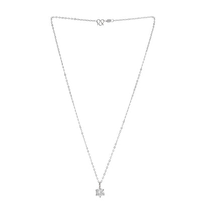 Zelda Silver Rhinestone Necklace