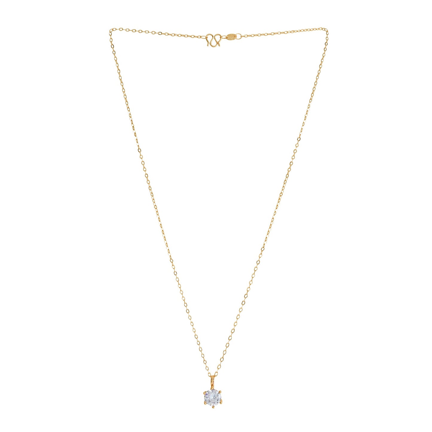 Zelda Gold Rhinestone Necklace