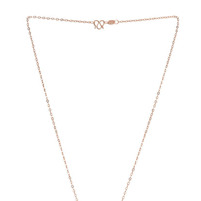 Zelda Rosegold Rhinestone Necklace