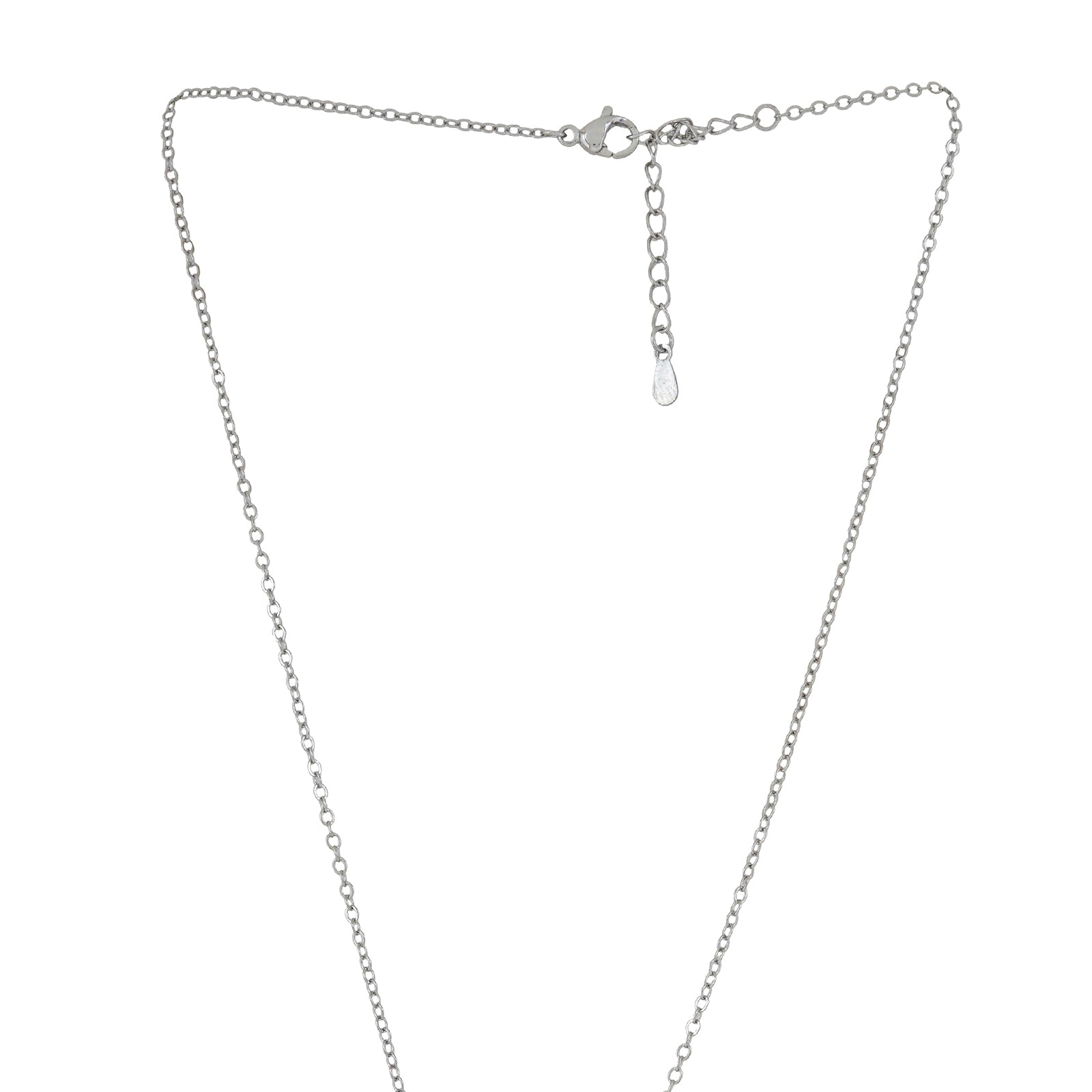 Star Drop Silver Necklace