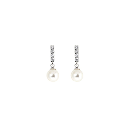 Iris Pearl Drop Silver Earring