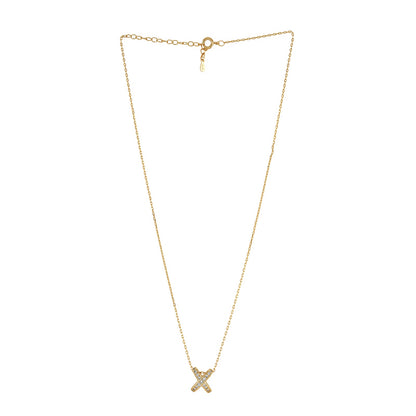 Kriss Kross Gold Necklace