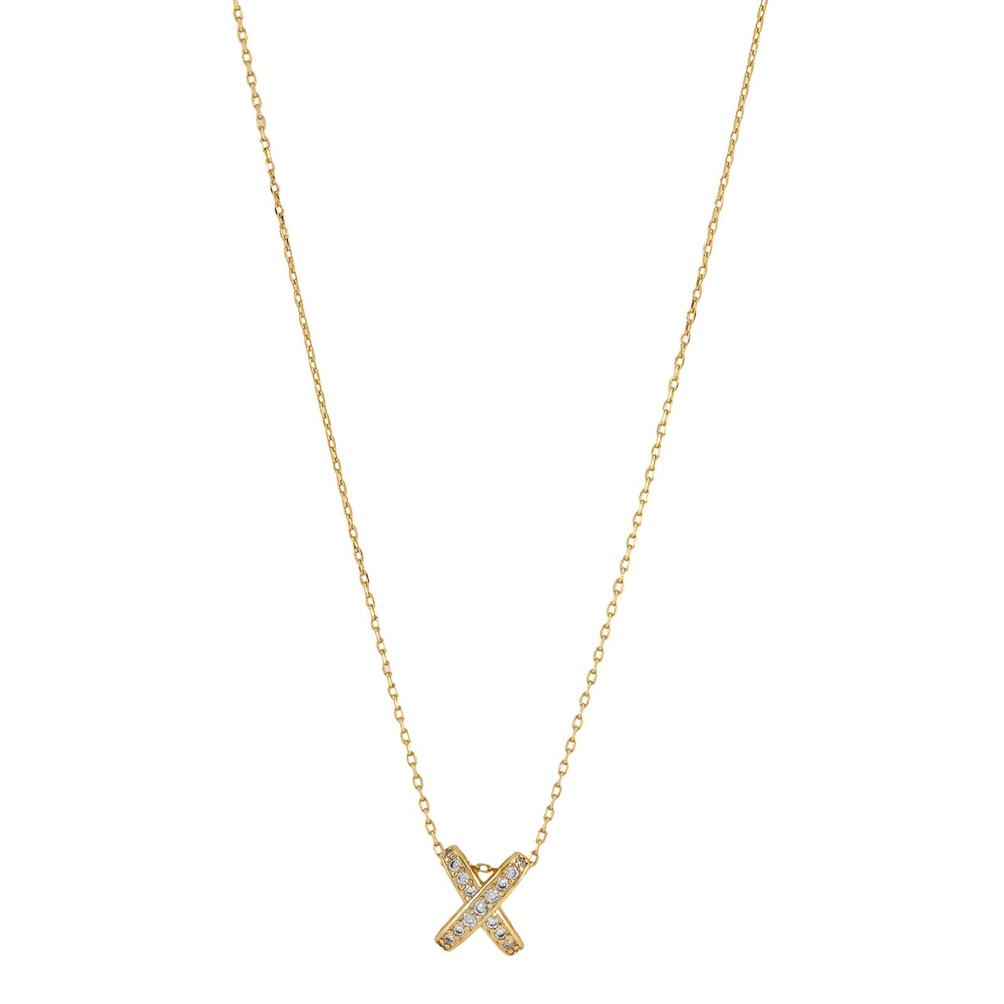 Kriss Kross Gold Necklace