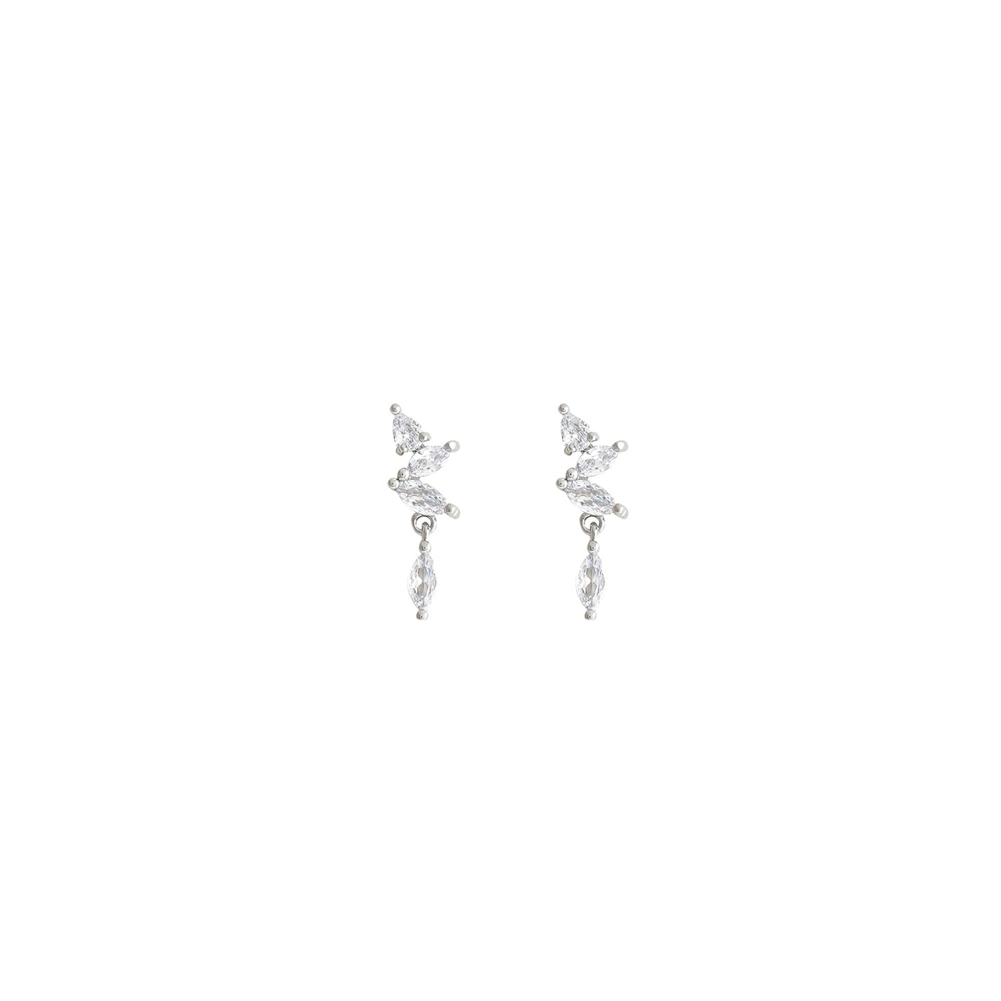 Lost in Leaf Silver Earring