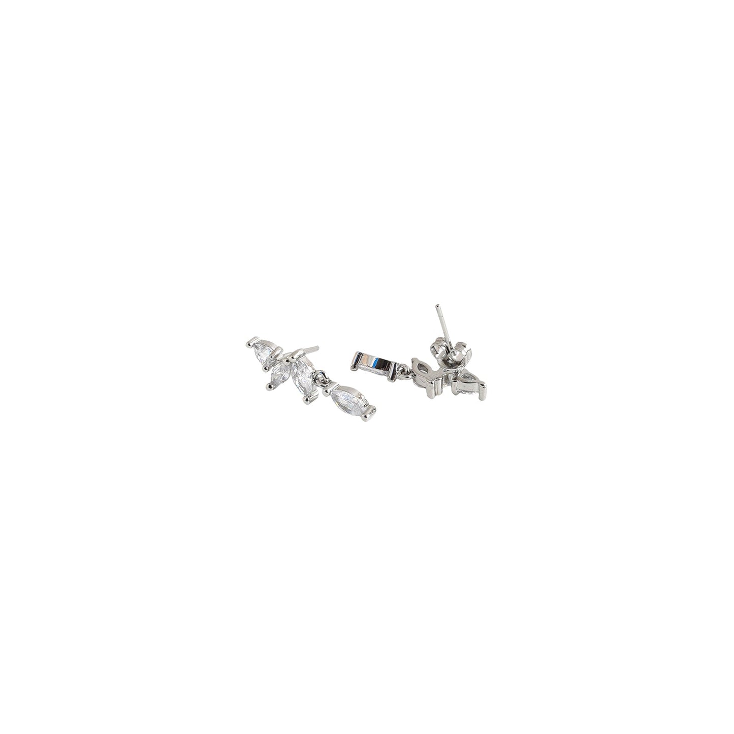 Lost in Leaf Silver Earring
