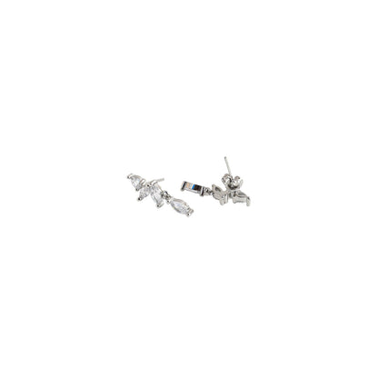 Lost in Leaf Silver Earring