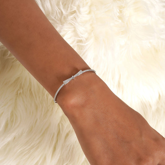 Lowa Bow Silver Bracelet