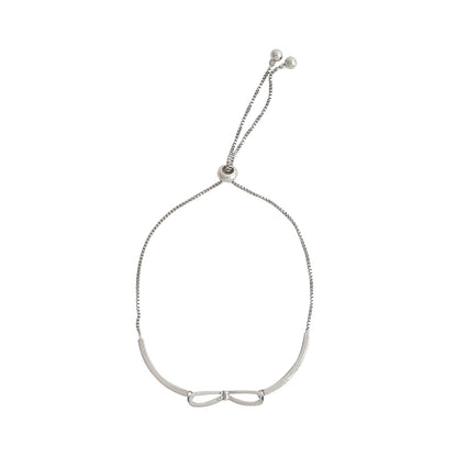 Lowa Bow Silver Bracelet