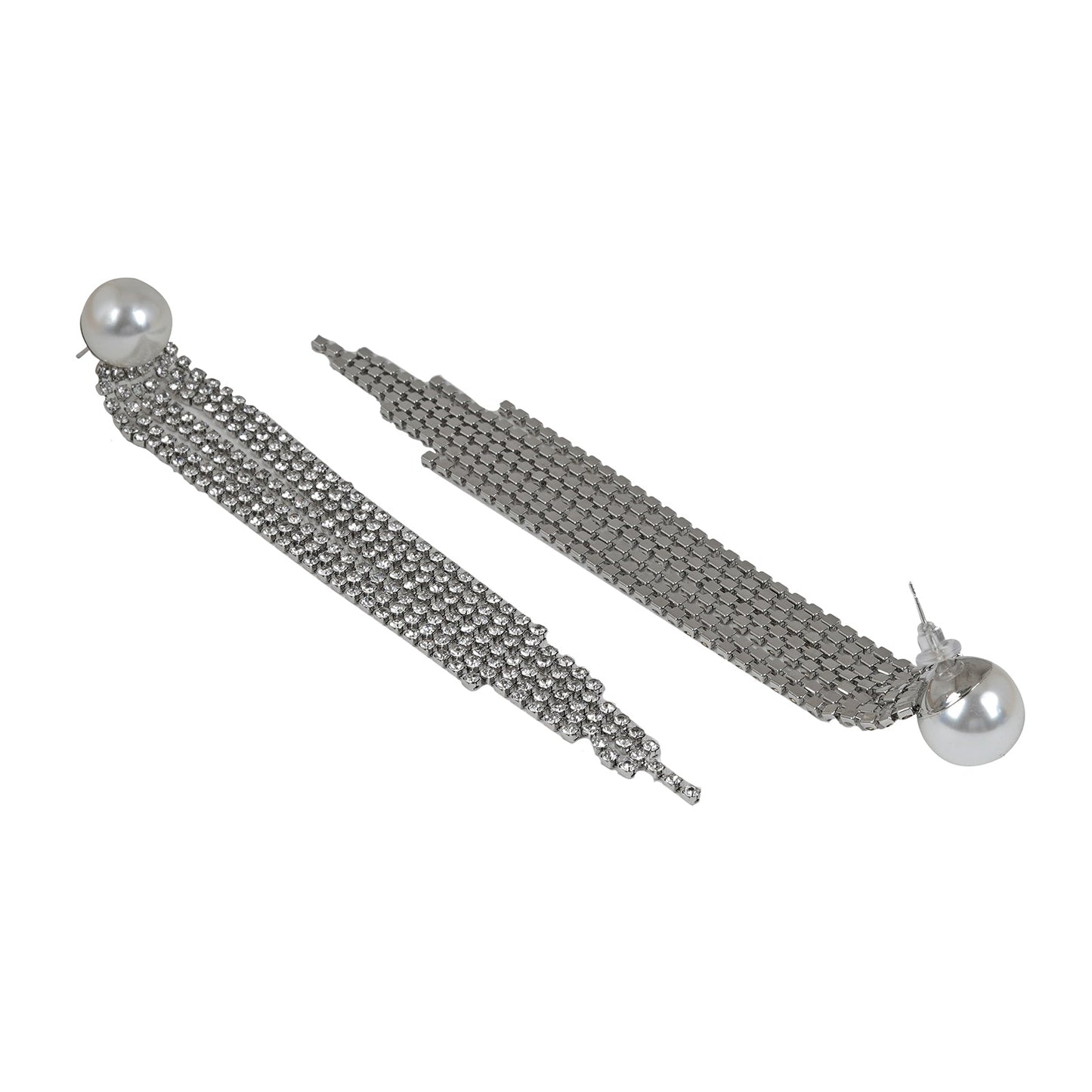 Wilda Silver Waterfall Earrings