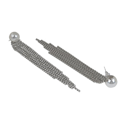 Wilda Silver Waterfall Earrings
