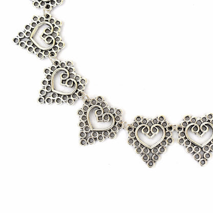 Silver Filigree Choker - Joker & Witch
