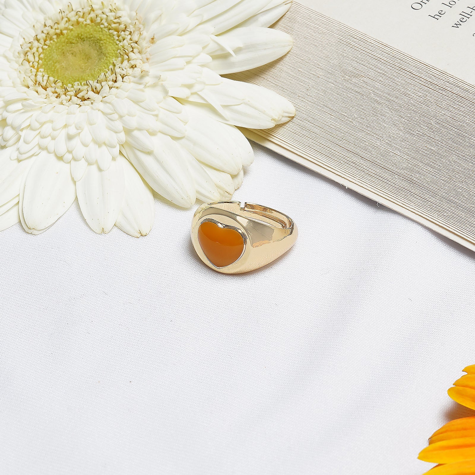 I Heart Yellow Colour Pop Ring