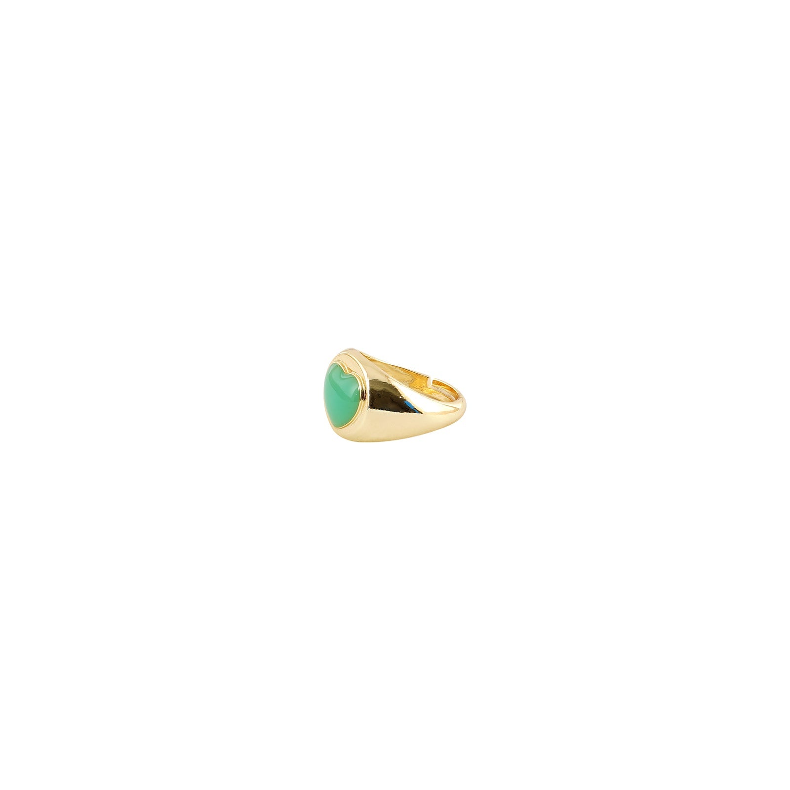 I Heart Green Colour Pop Ring