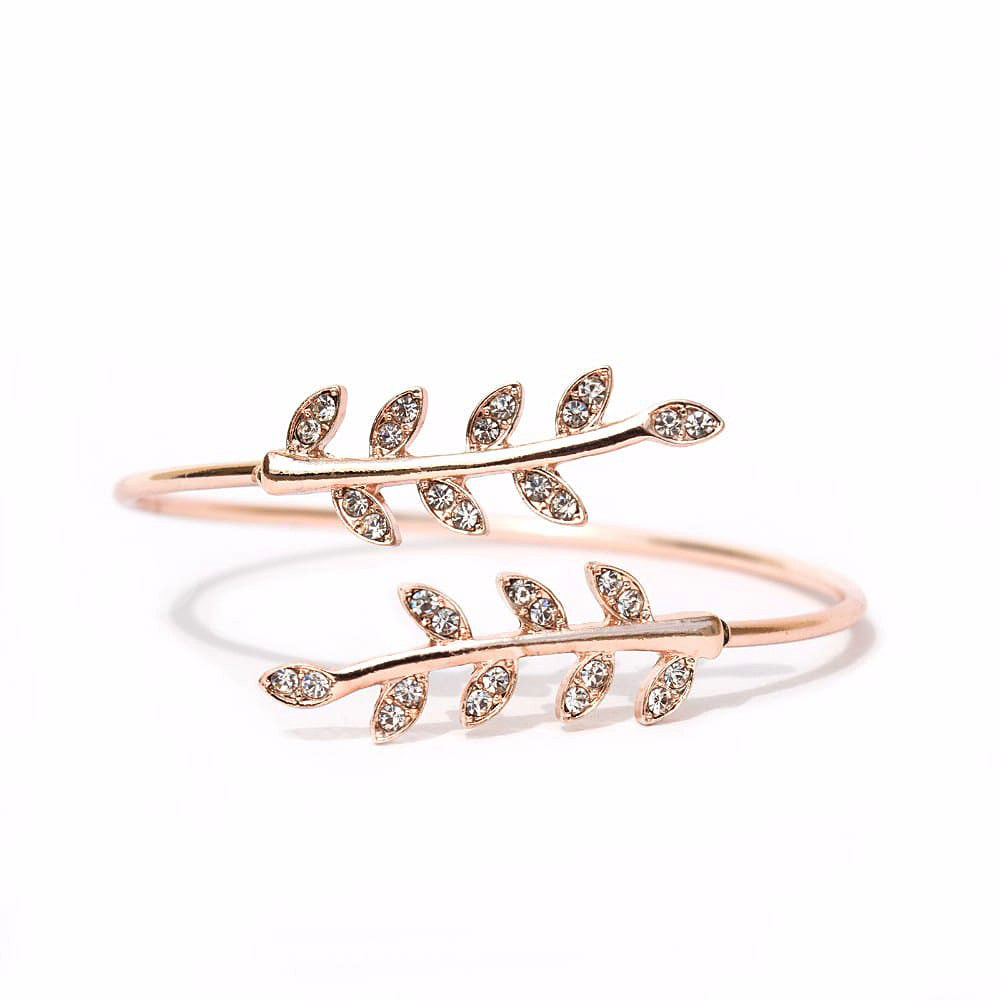 Grecian Leaves Rosegold Bracelet - Joker & Witch