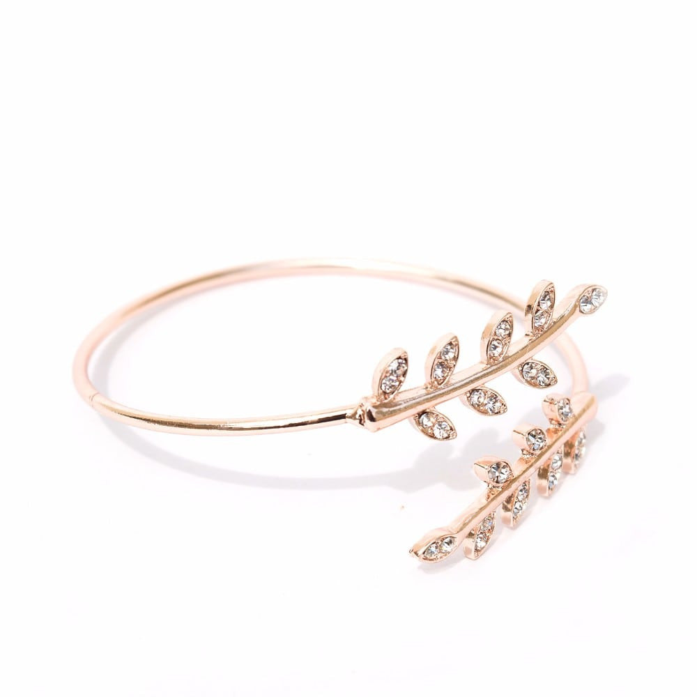 Grecian Leaves Rosegold Bracelet - Joker & Witch