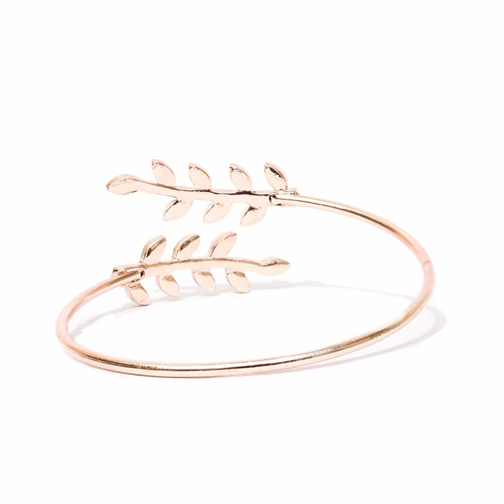 Grecian Leaves Rosegold Bracelet - Joker & Witch