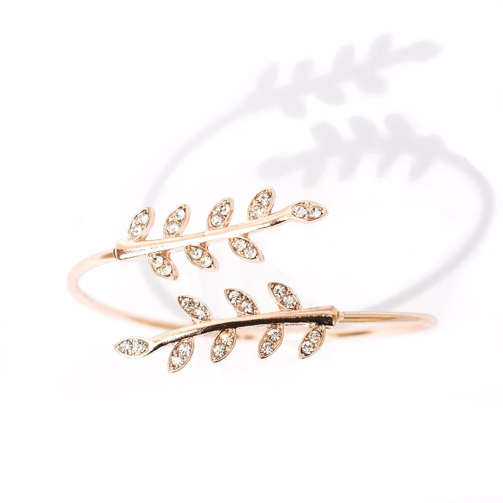 Grecian Leaves Rosegold Bracelet - Joker & Witch