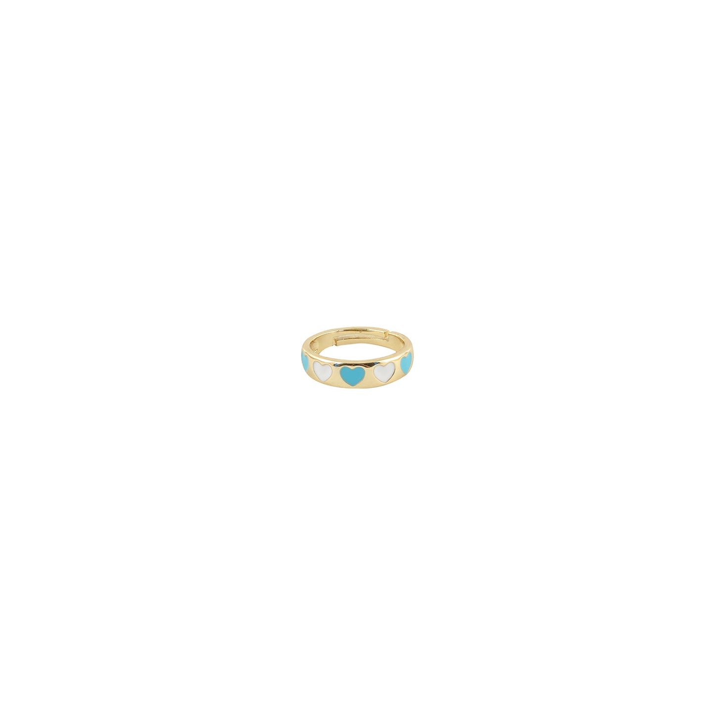 Cara Blue And White Multicolour Ring