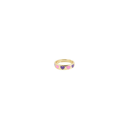 Cara Pink And Purple Multicolour Ring
