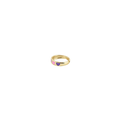Cara Pink And Purple Multicolour Ring