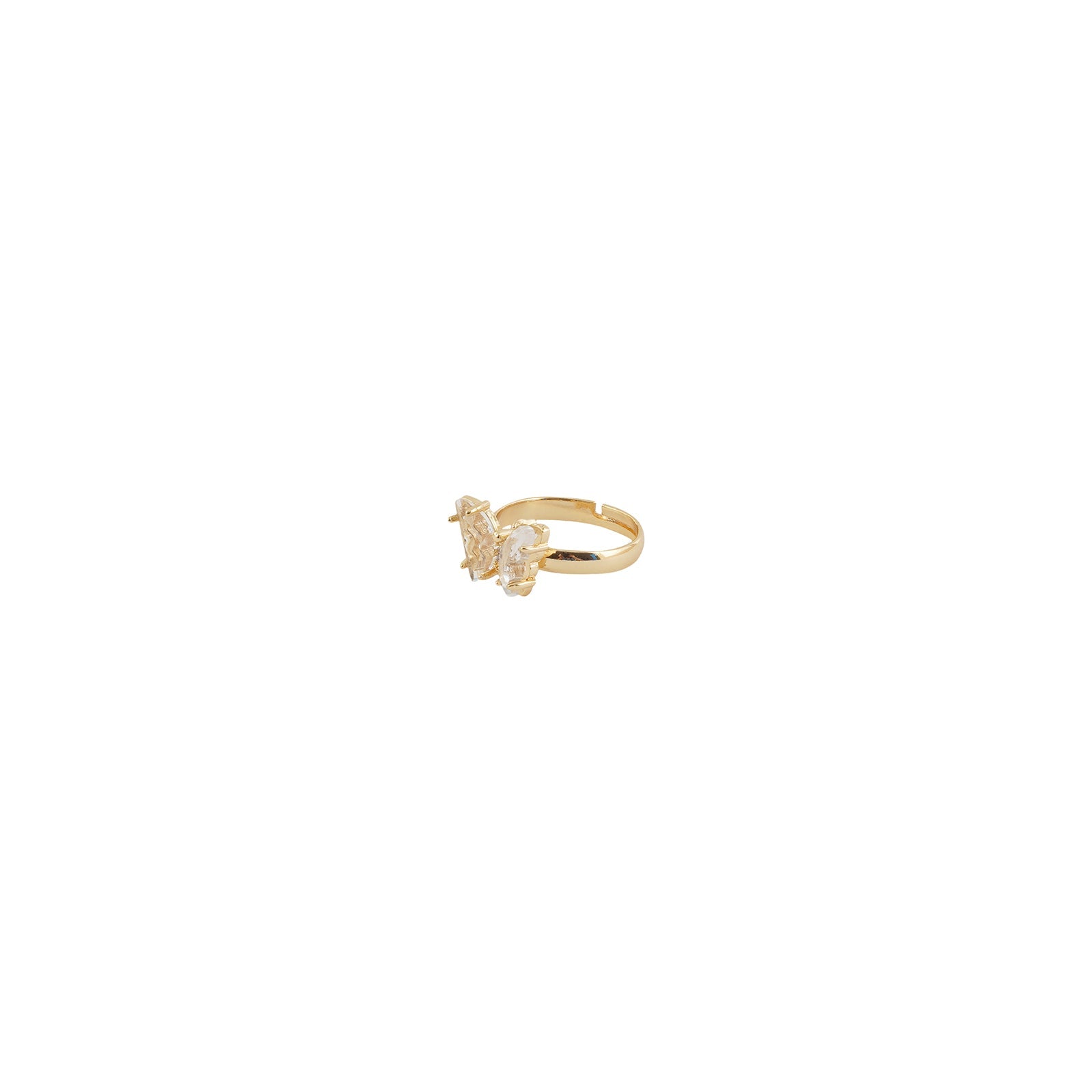 Mabel Butterfly White Stone Ring
