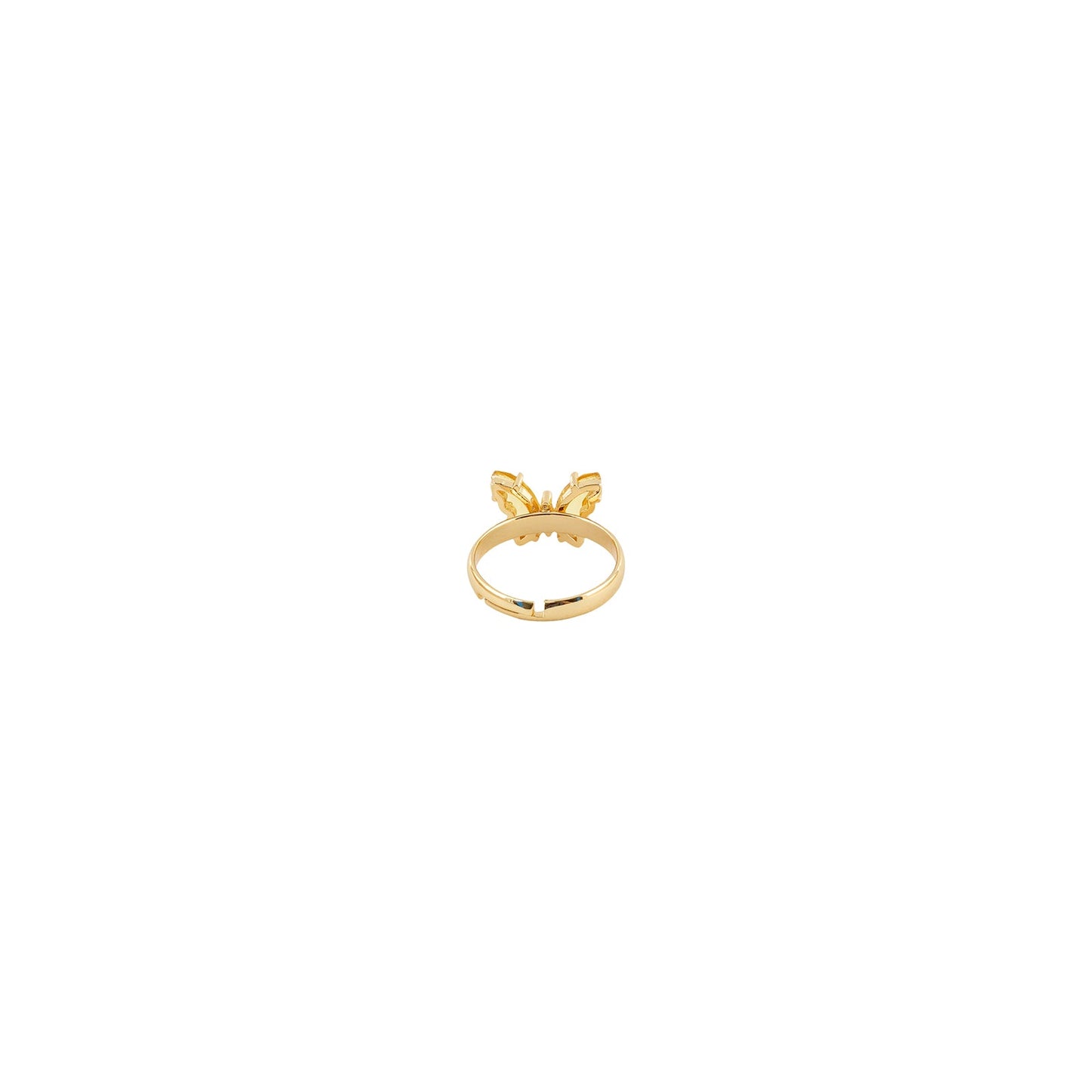Mabel Butterfly Yellow Stone Ring