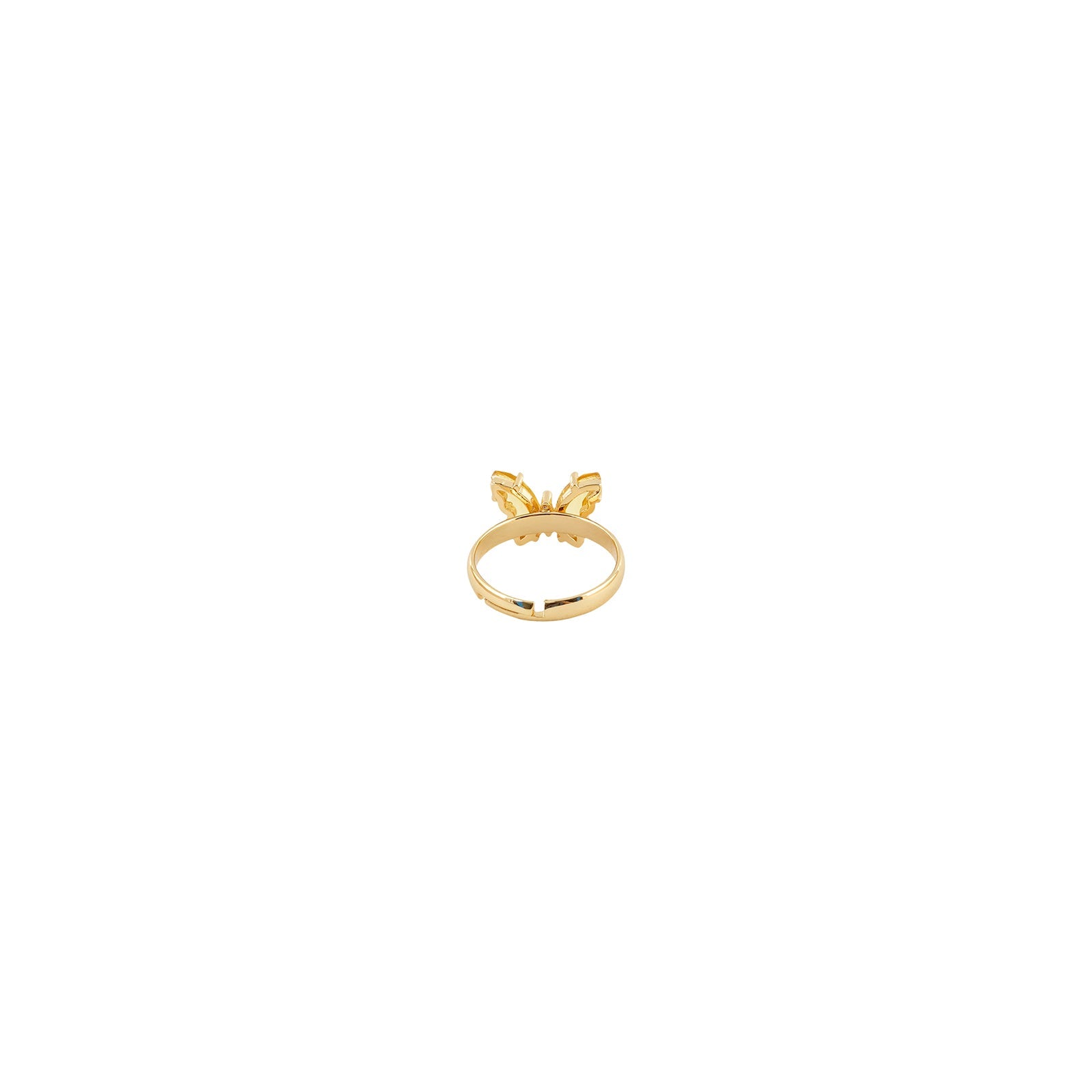 Mabel Butterfly Yellow Stone Ring