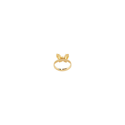 Mabel Butterfly Yellow Stone Ring