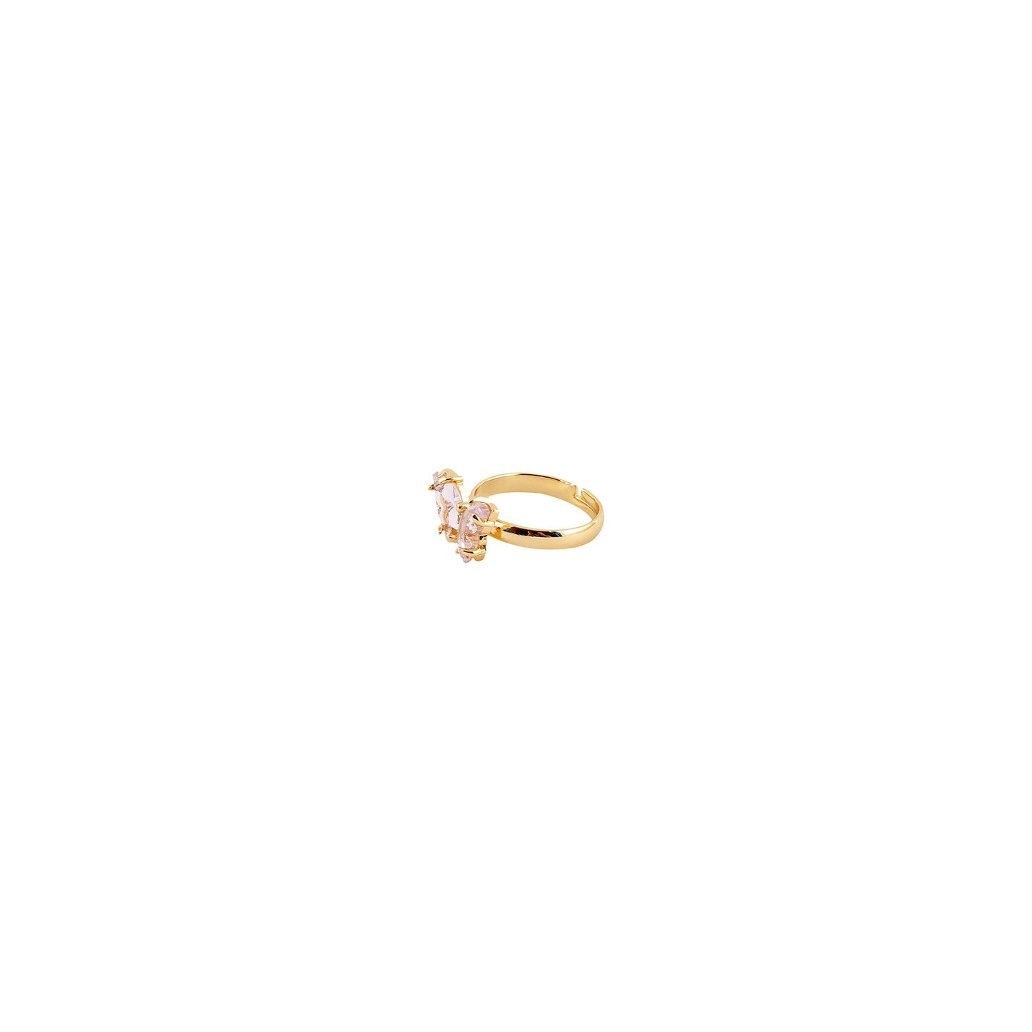 Mabel Butterfly Light Pink Stone Ring