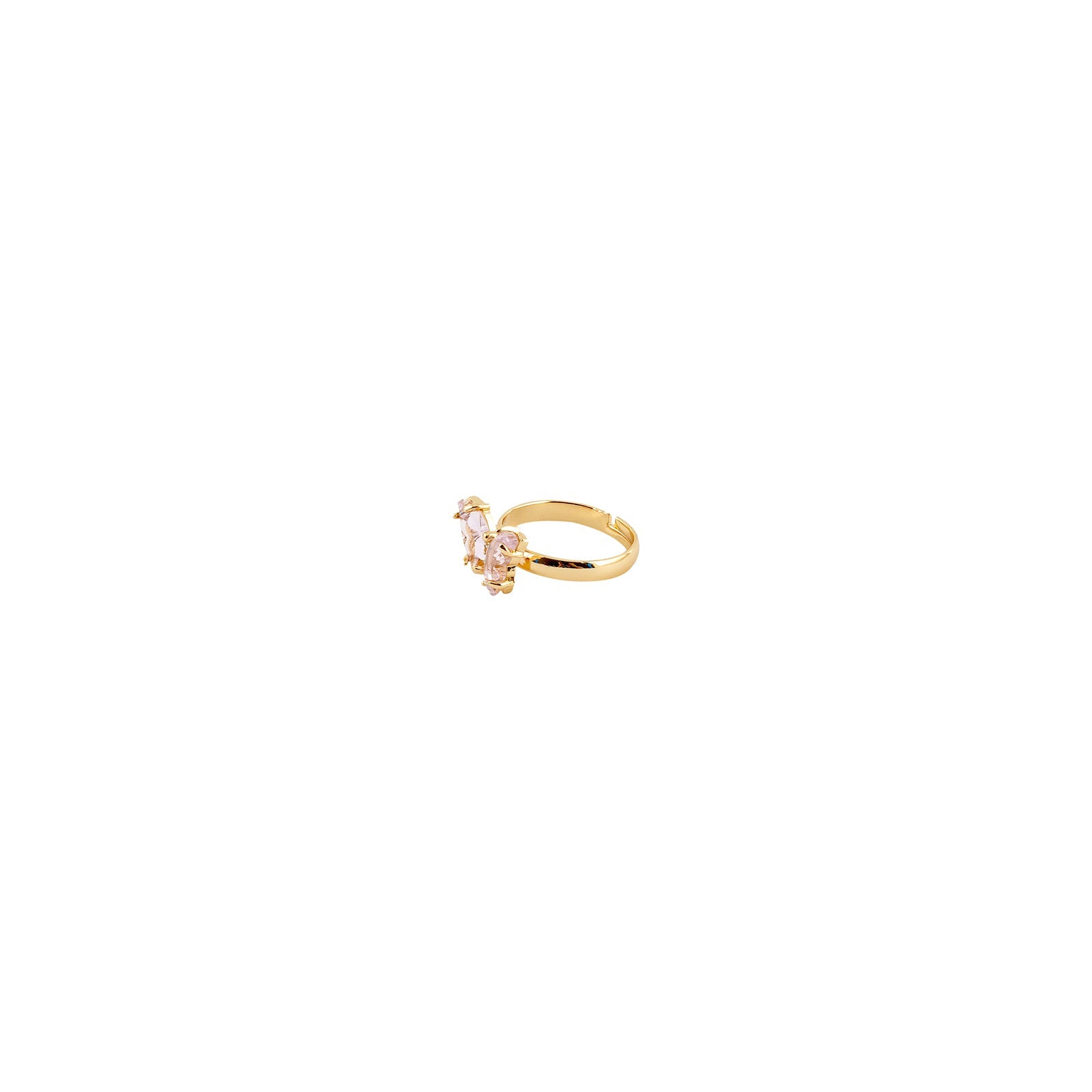 Mabel Butterfly Light Pink Stone Ring