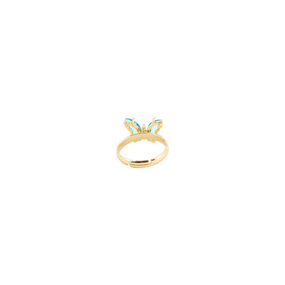 Mabel Butterfly Blue Stone Ring