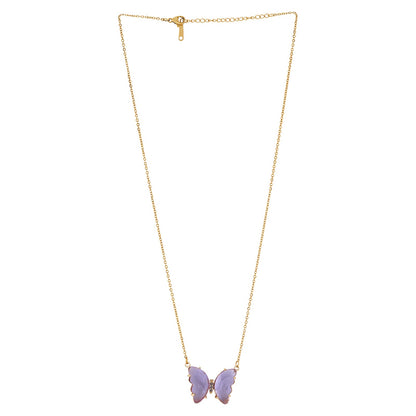 Lainey Purple Butterfly Necklace