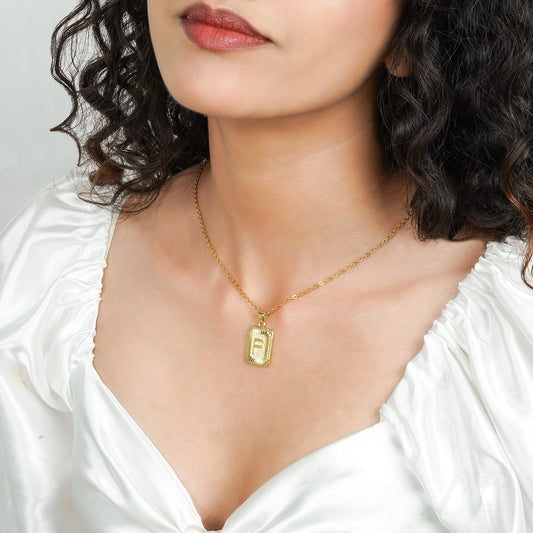 Daze Alphabet F Necklace