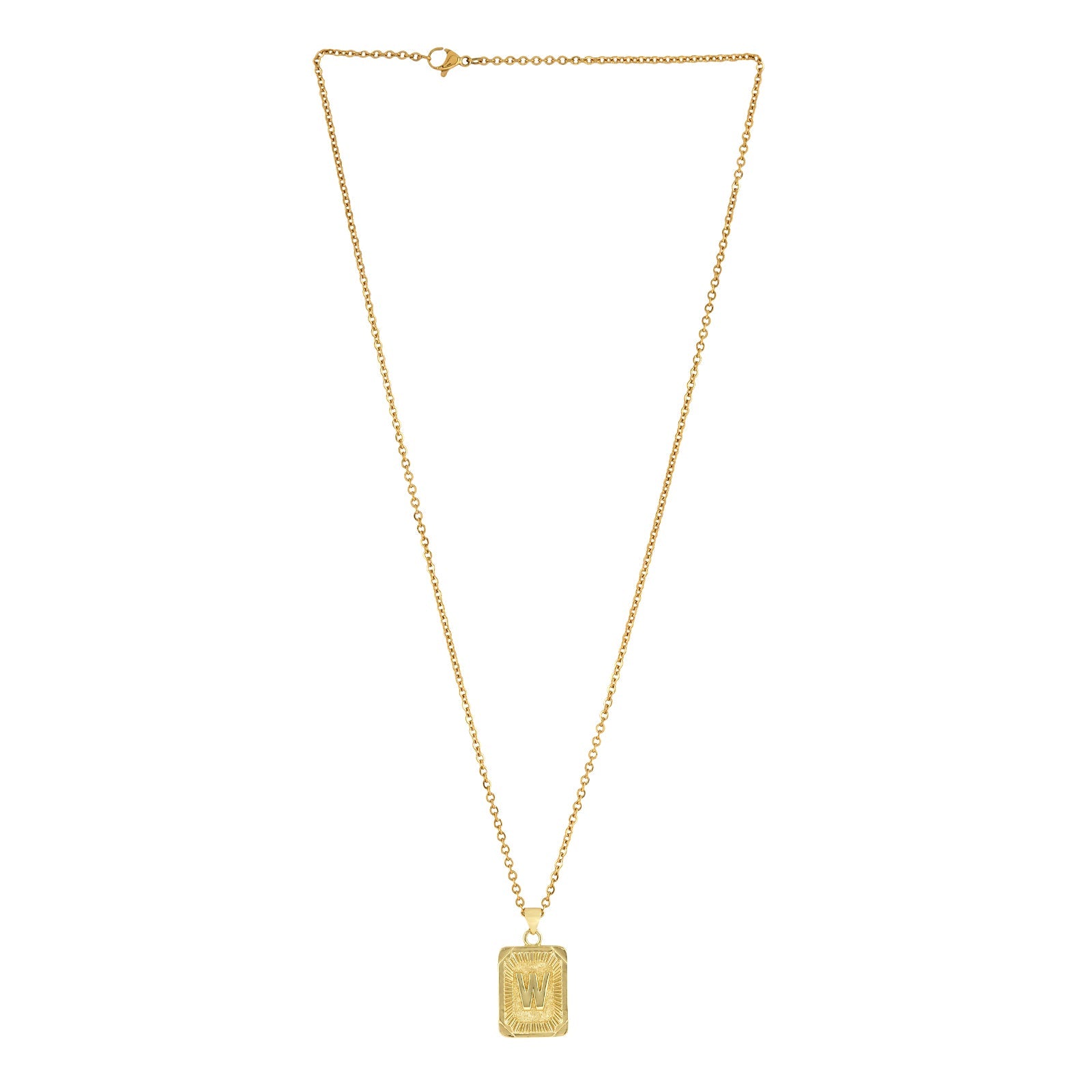 Daze Alphabet W Necklace