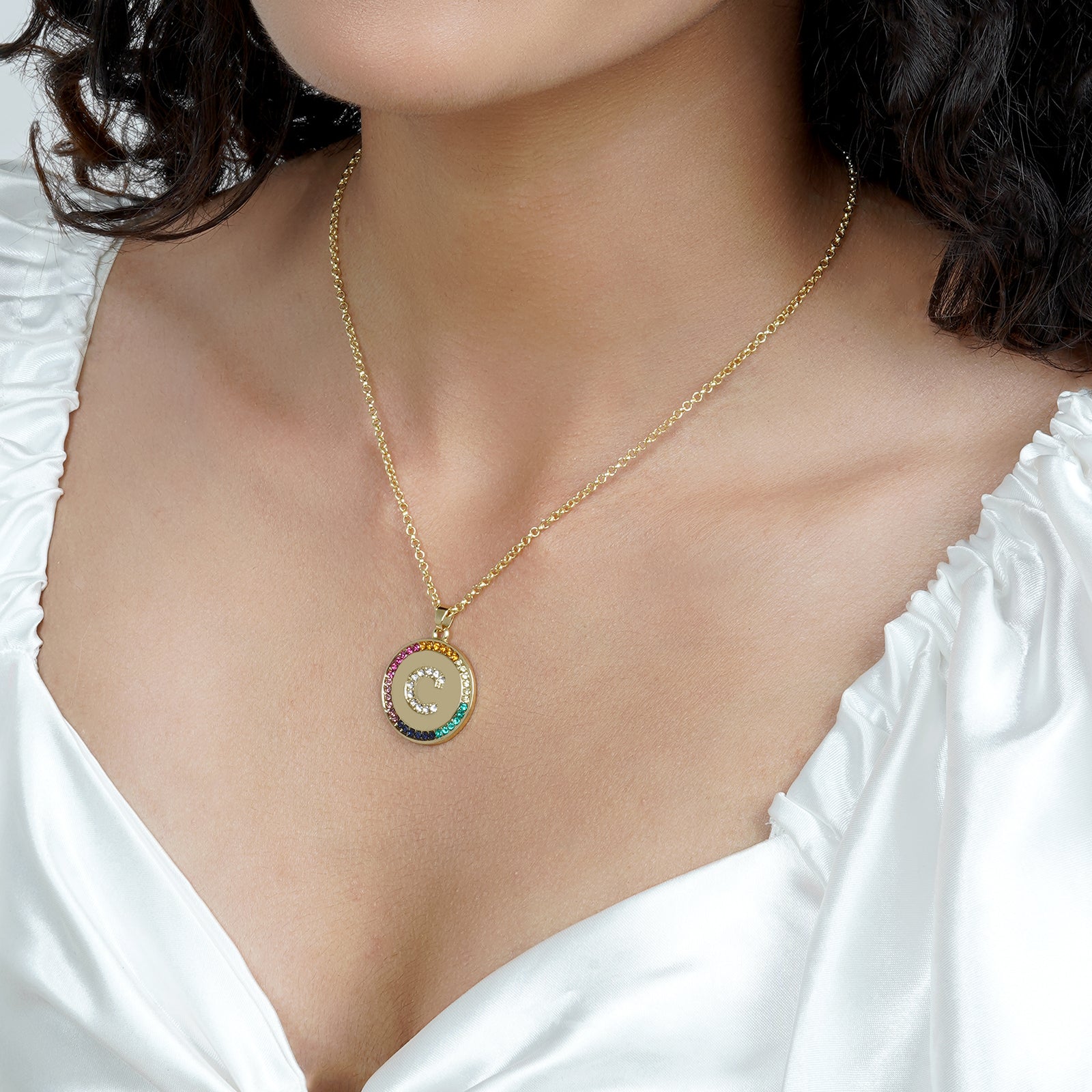 Starlet Alphabet C Necklace