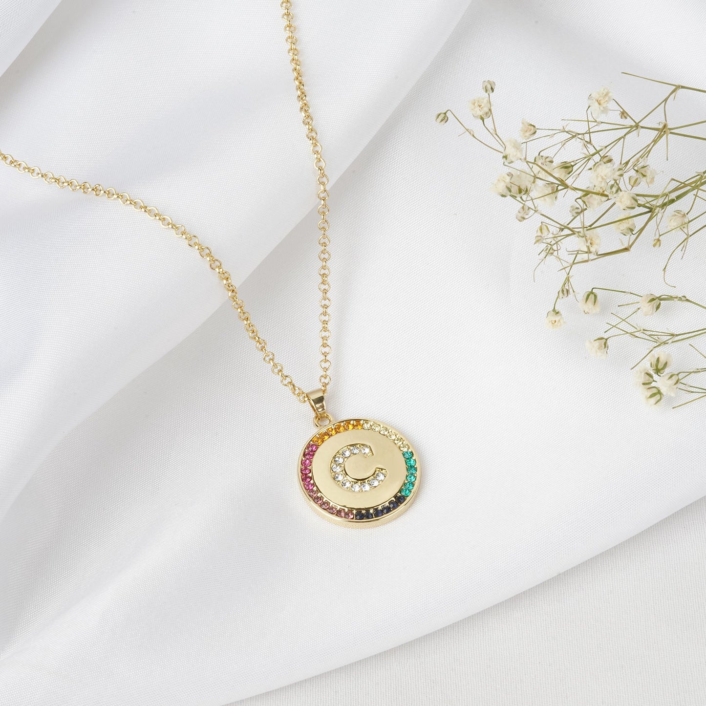 Starlet Alphabet C Necklace