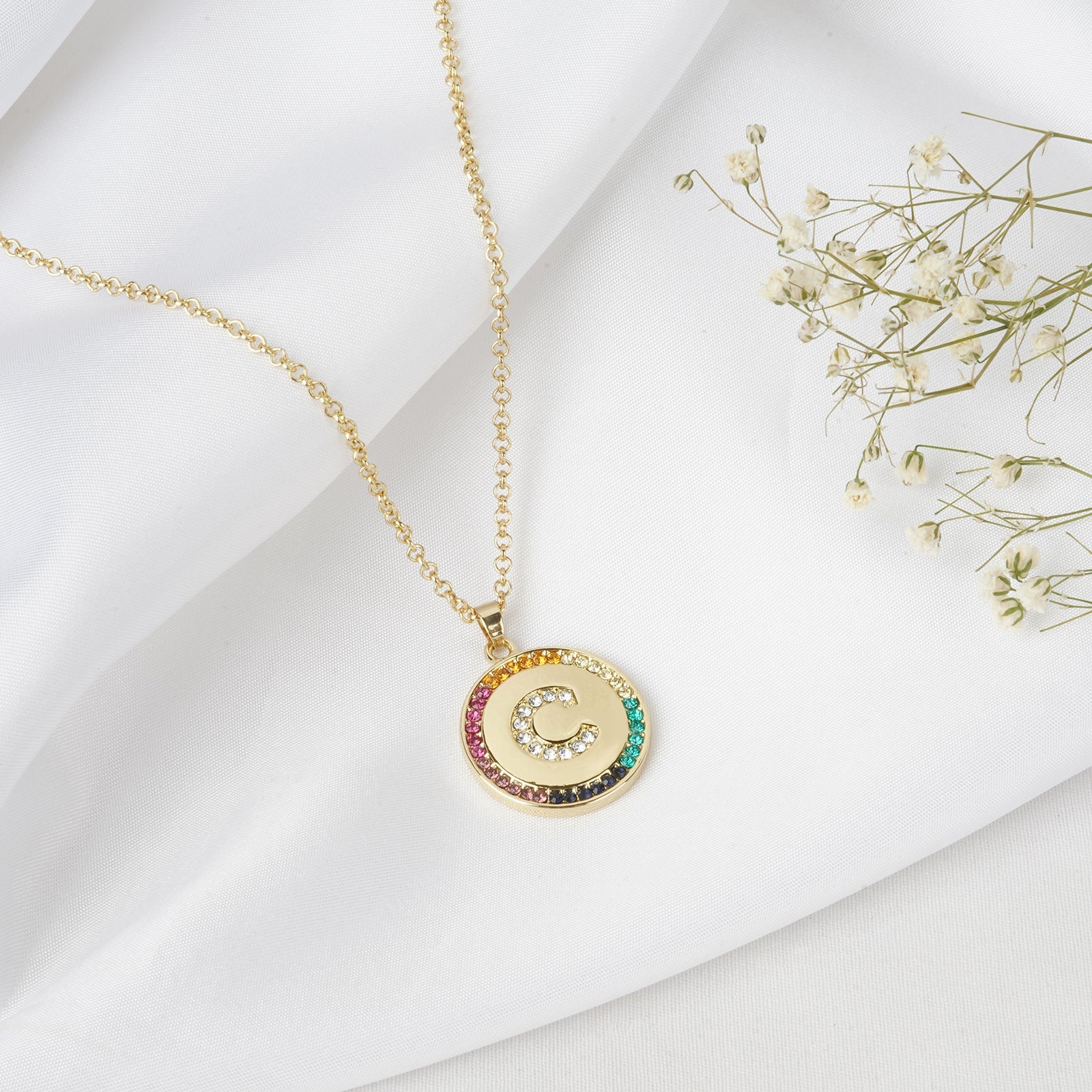 Starlet Alphabet C Necklace