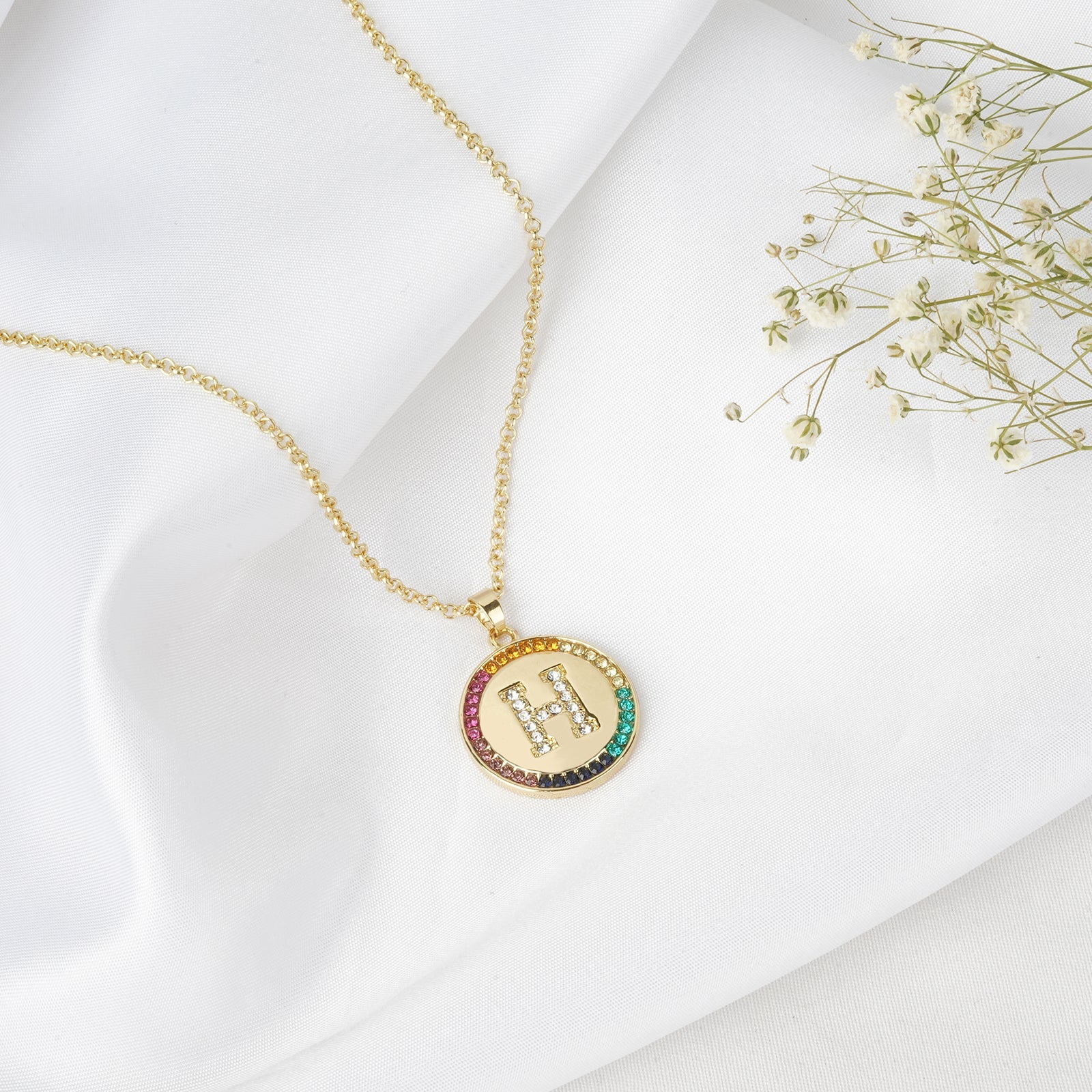 Starlet Alphabet H Necklace