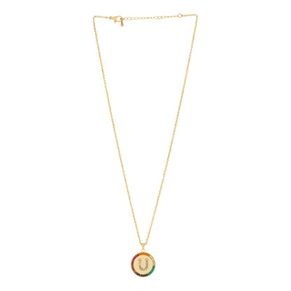 Starlet Alphabet U Necklace