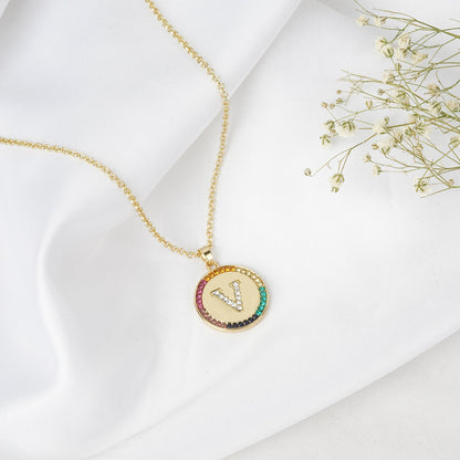 Starlet Alphabet V Necklace