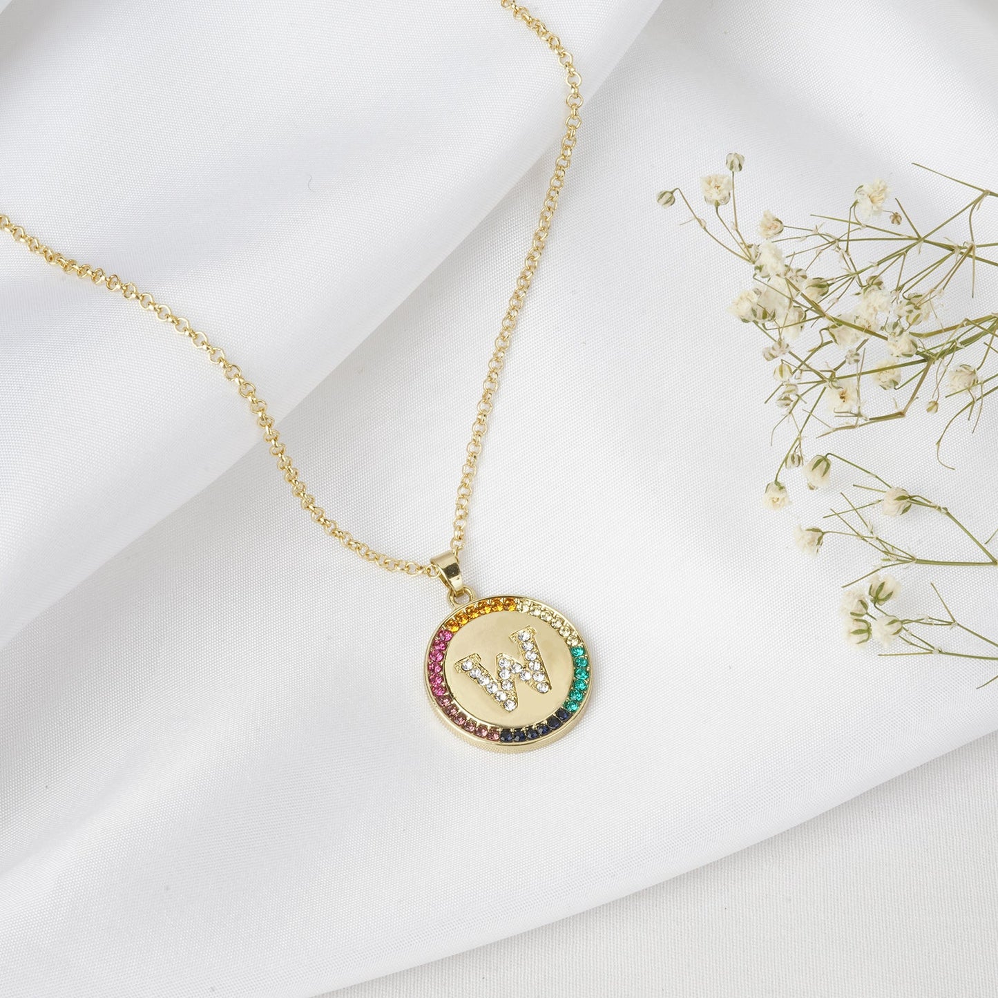 Starlet Alphabet W Necklace