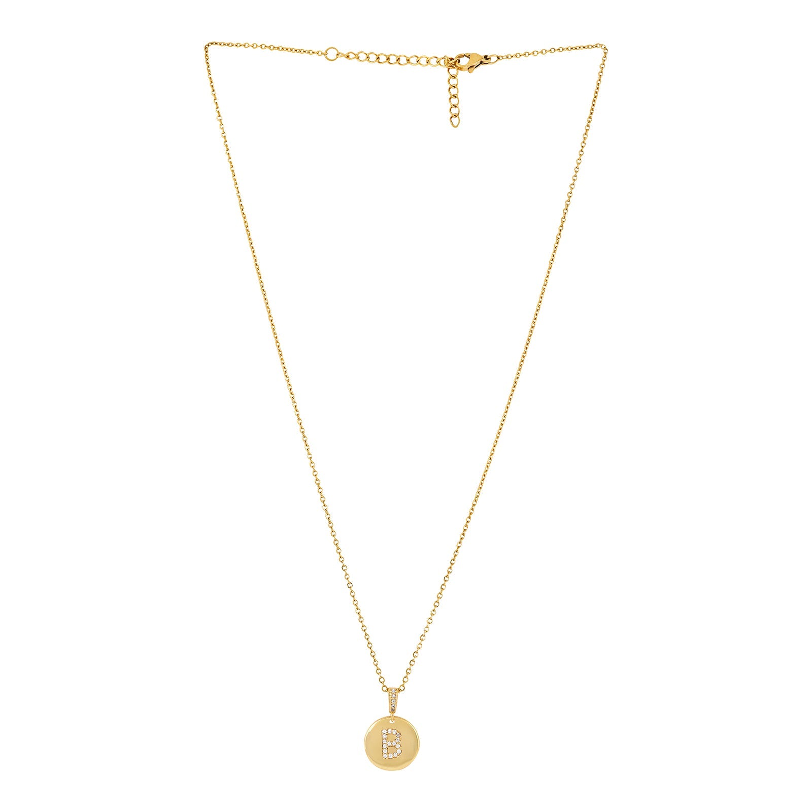 Silken Alphabet B Necklace