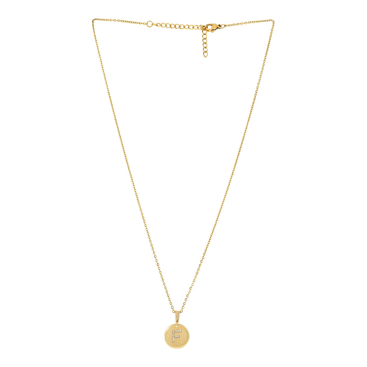 Silken Alphabet F Necklace