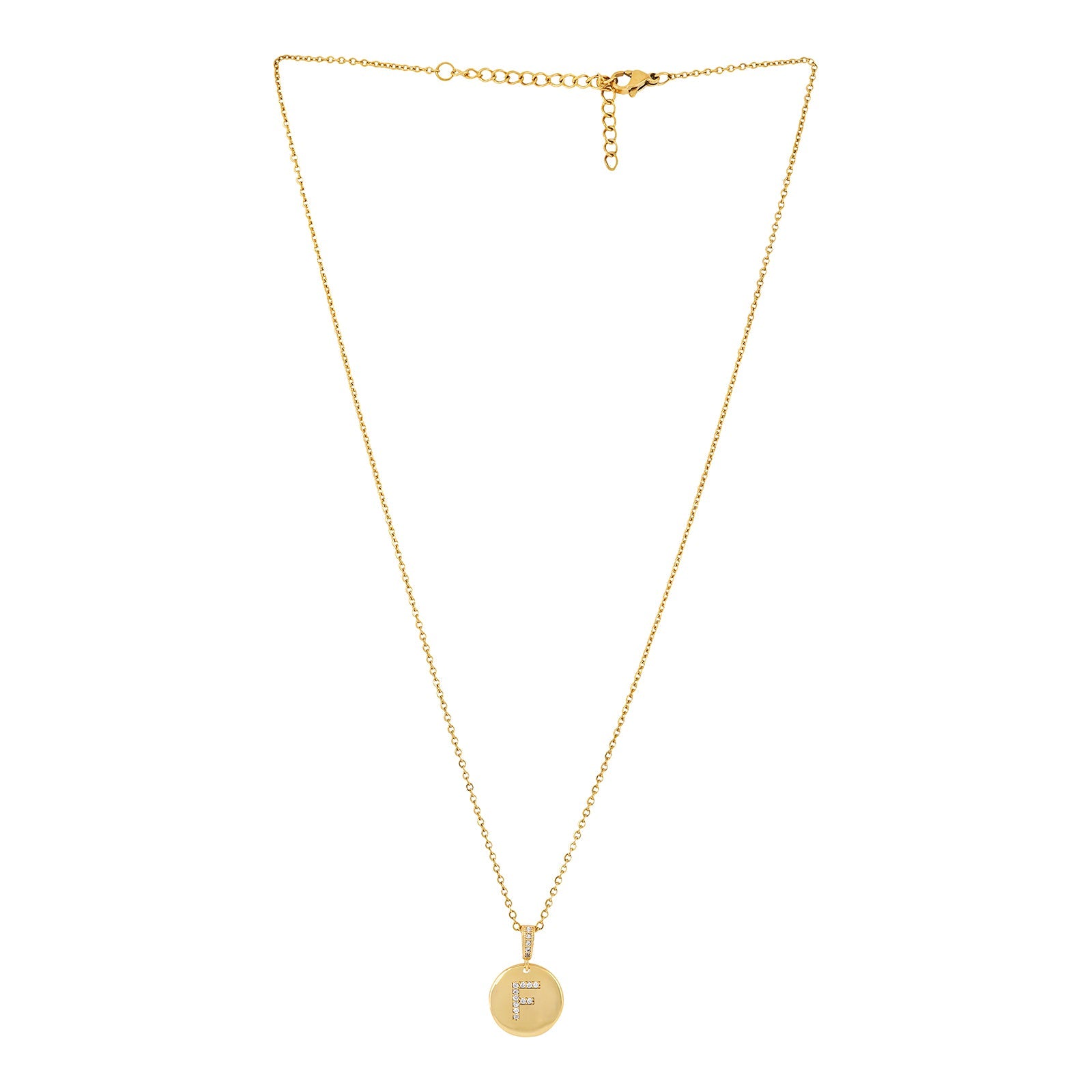 Silken Alphabet F Necklace