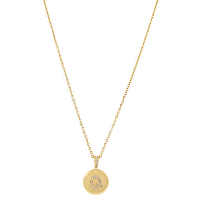 Silken Alphabet Q Necklace